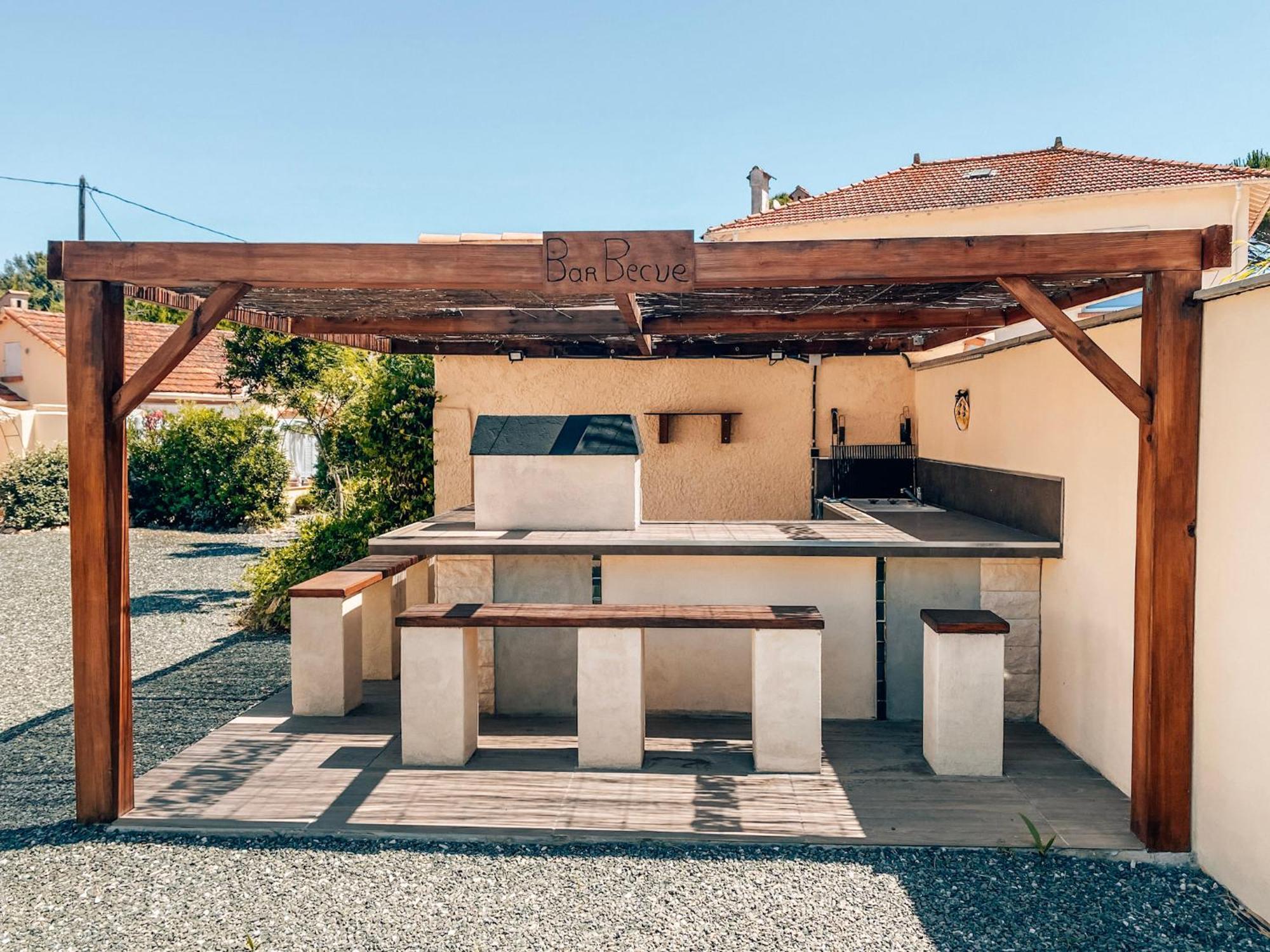Reve D'Azur, 2 Chambres, Maison Julia En Bord De Mer A La Nartelle, Piscine Partagee, Parking & Terrasse Bbq, Wifi Et Draps Inclus Plage A Pied 圣马克西姆 外观 照片